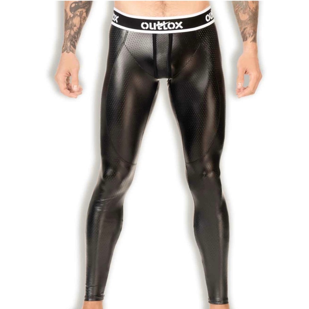 COPY - Black Outtox zipper rear leggings.LG142-90-S